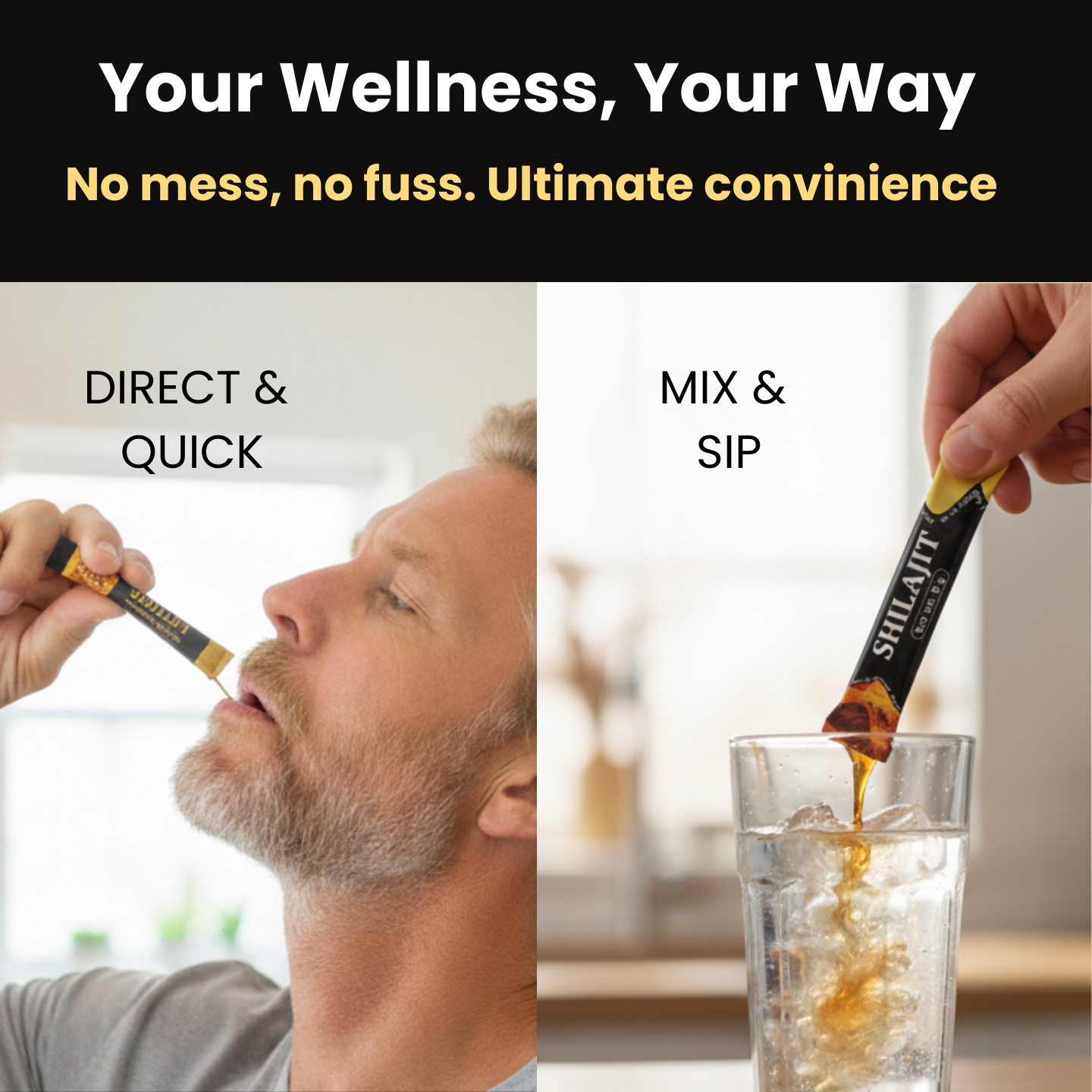 Himalayan Shilajit 30 Energy Sticks, Honey & Saffron